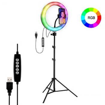 RING LIGHT RGB 26CM + TRIPE