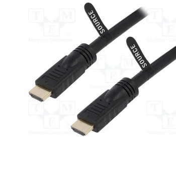 CABO HDMI M/M 10M ACTIVO PRETO