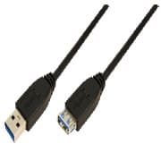 USB3.0 TIPO A > TIPO A M/F 1M