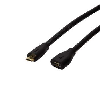 CABO  MICRO USB 5P M/F 0.5M