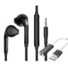 EARPHONES BLACK C/MIC + PL SOM