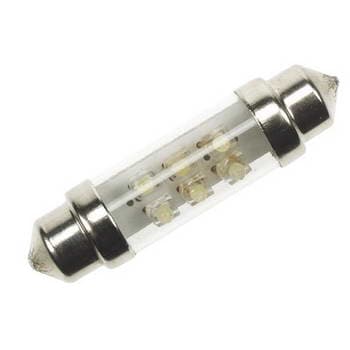 LAMPADA C/6 LEDS BRANCOS AUTO