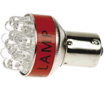 LAMPADA C/12 LEDS BRANCO AUTO