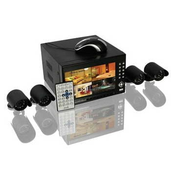 KIT CCTV LCD,4 CAM, HD 500GB