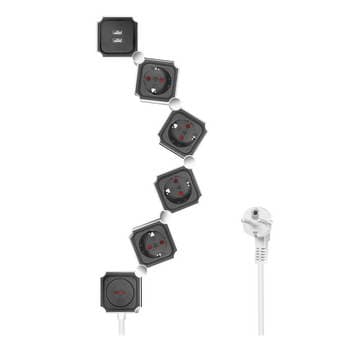 EXTENSAO 4X CEE7/3 + 2X USB-A