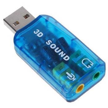 PLACA DE SOM 5.1 USB A 2.0 BLU
