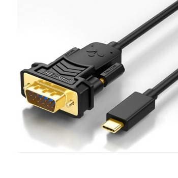 CABO USB-C > VGA M,1.8M, PRETO