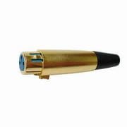 FIC.XLR 3PIN FEMEA OURO