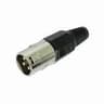FIC.XLR 3 PIN MACHO PRETA