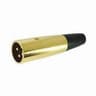 FIC.XLR 3 PIN.MACHO OURO