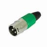 FIC.XLR 3 PIN MACHO VERDE