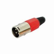 FIC.XLR 3 PIN MACHO VERME