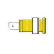 BORNE FEMEA ISOLADA AMARELO 4M