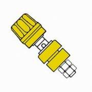 BORNE FEMEA ISOLADO AMARELO