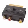 AD. SCART 3XRCA C/ SWITCH OURO