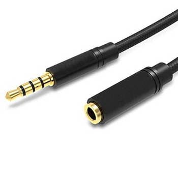 CABO JACK 3.5MM 4P M>F 2M TRRS