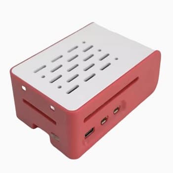 CAIXA RASP PI5 VERMELHA