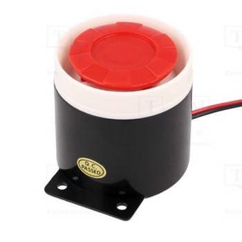 SIRENE PIEZO 120DB 350MA 55MM