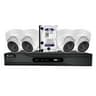 KIT CCTV 4 DOME LENTE FIXA IR