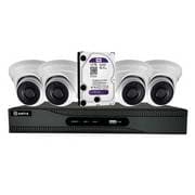 KIT CCTV 4 DOME LENTE FIXA IR