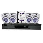 KIT CCTV 4 DOME LENTE VARIFOCA