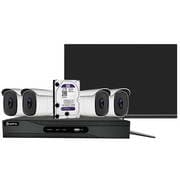 KIT CCTV 4 LENTE FIXA 4K ULTRA