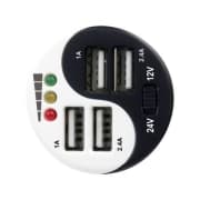 CARREG. ISQUEIRO 4 PORTAS USB