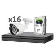KIT CCTV 16 LENTE FIXA IR