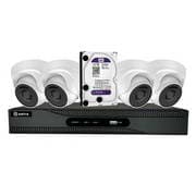 KIT CCTV 4 DOME LENTE FIXA IR