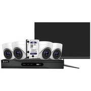KIT CCTV HD 4 DOME LENTE 4K